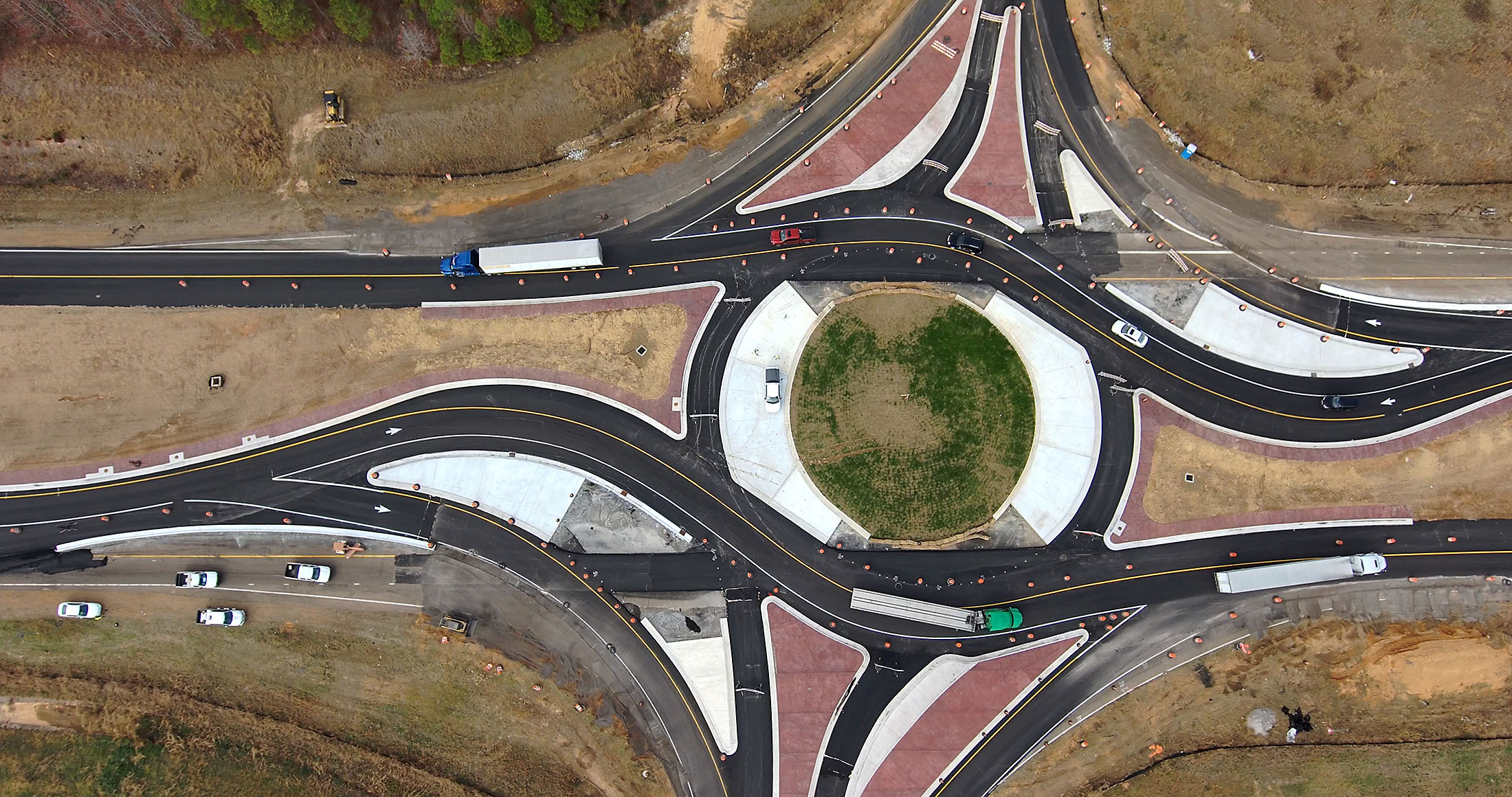 Road construction utilizing a design-build project.